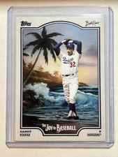 2025 Topps X Bob Ross The Joy of Baseball #71 Sandy Koufax