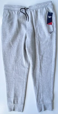 Reebok Carnaby Jogger Sweatpants Gray Heather Men's Slim Fit Size XL Brand New