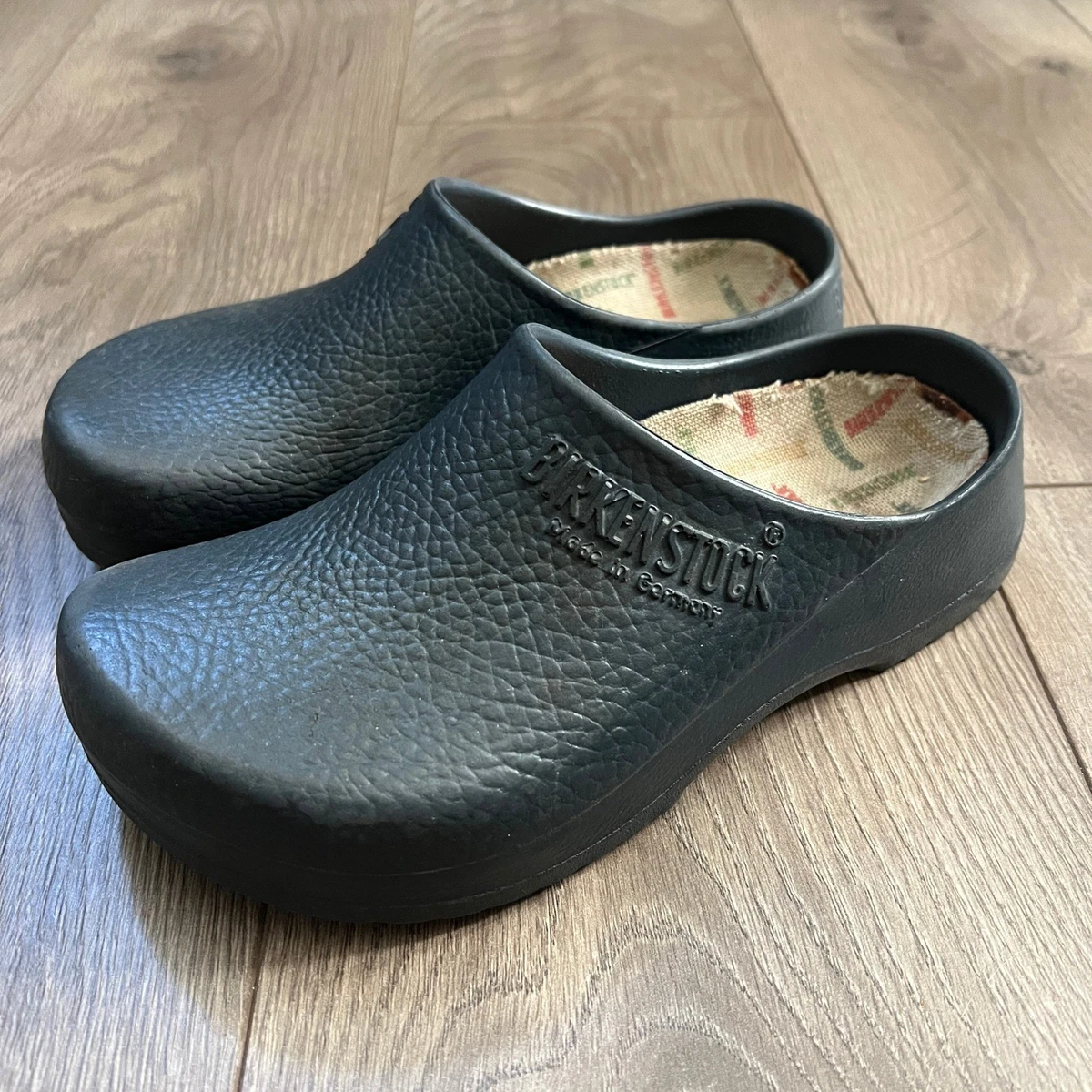 Birkenstock Ges Gesch Slip On Clogs Size 11 Womens/  9 Mens Black BIRKENSTOCK Ges Gesch Black Rubber Clogs | Mercari main image 4