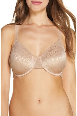 WACOAL BRA 38 C #855303 BACK APPEAL FULL FIGURE  UNDERWIRE BRA PRALINE $74