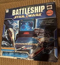 Electronic Battleship Star Wars 2002 COMPLETE Tested Unused Decals Original 
