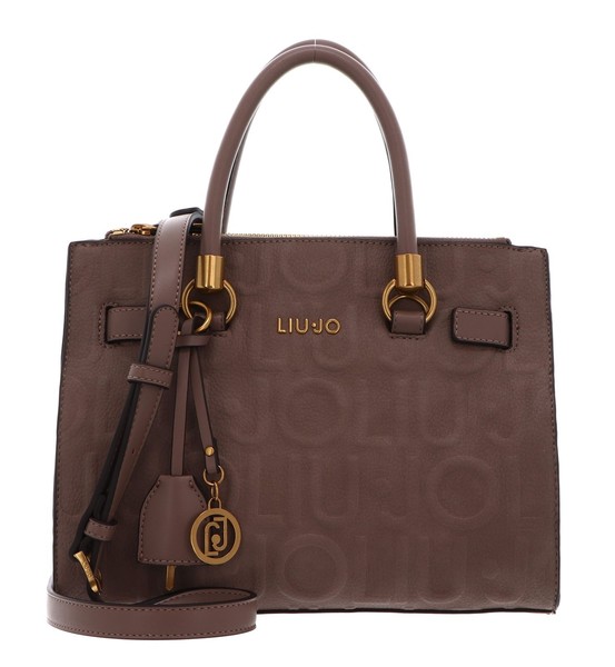 LIU JO Manh Satchel S Handtasche UmhäNgetasche Tasche Mocha Braun Neu-image