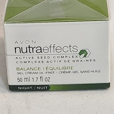 Avon Nutraeffects Active Seed Complex Sensitive Skin Gel Cream Oil Free 1.7 oz
