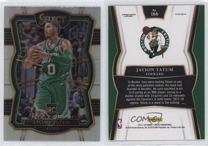 2017-18 Panini Select Premier Level Silver Prizm Jayson Tatum #166 Rookie RC