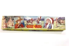 Crescent Toys Native American Indians Original Box Metal Figures Made in England