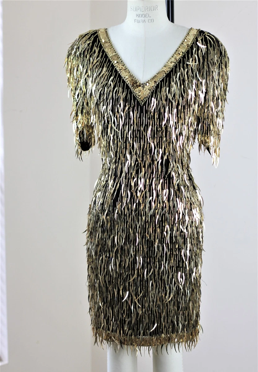 Flapper Gold Vintage Dresses for Women for sale | eBay
