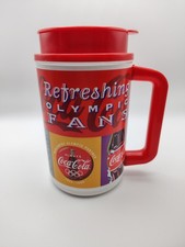 Vintage Coca-Cola Thermo-Reisebecher Olympia Partner 1928-1998 Whirley Becher
