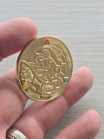Nintendo Super Mario Challenge Coin Medal 24k Gold Plated 1:214 Enterplay NES GB