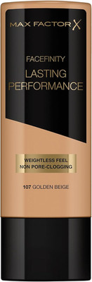 Max Factor Lasting Performance Liquid Foundation, 107 Golden Beige, Full Coverag