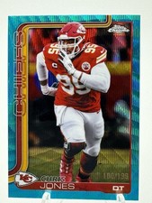 2025 Topps Chrome Football Teal Wave /199 Chris Jones Kansas City Chiefs
