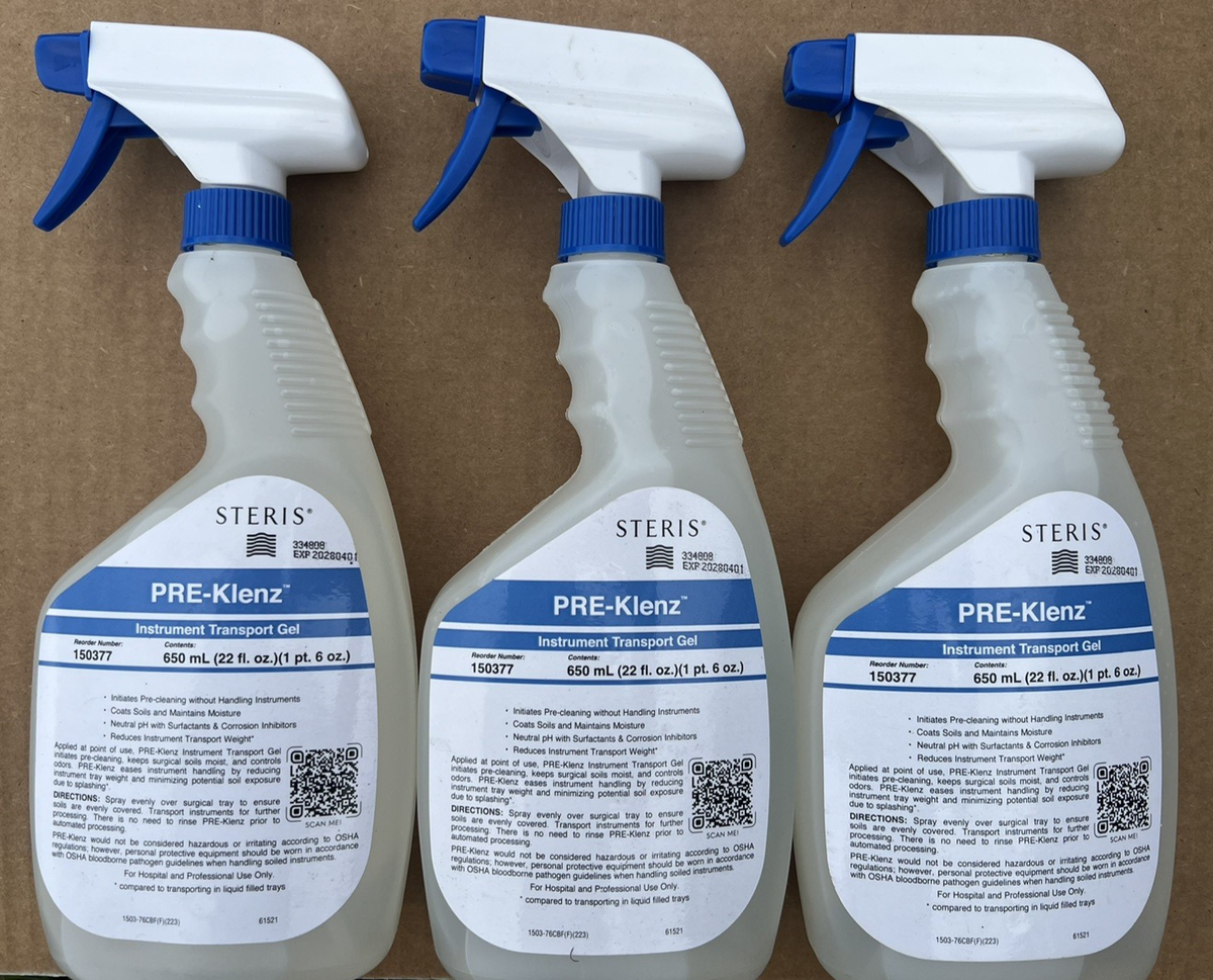 teris 150377 Pre-Klenz Instrument Detergent Transport Gel RTU
