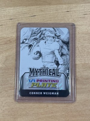Conner Weigman 2025 Leaf Eclectic Football Signature Series 1/1 Printing Plate