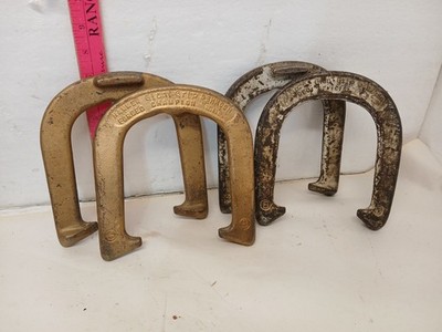 Vintage Hammer Glove Grip Design Forged Champion Pitching Horseshoes Lot of 4