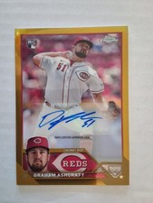 2023 TOPPS CHROME UPDATE GRAHAM ASHCRAFT RC GOLD AUTO /50