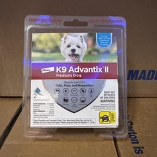 K9 Advantix II for Dogs 11-20 lbs Repels Kills Fleas Ticks Mosquitos 2 Month