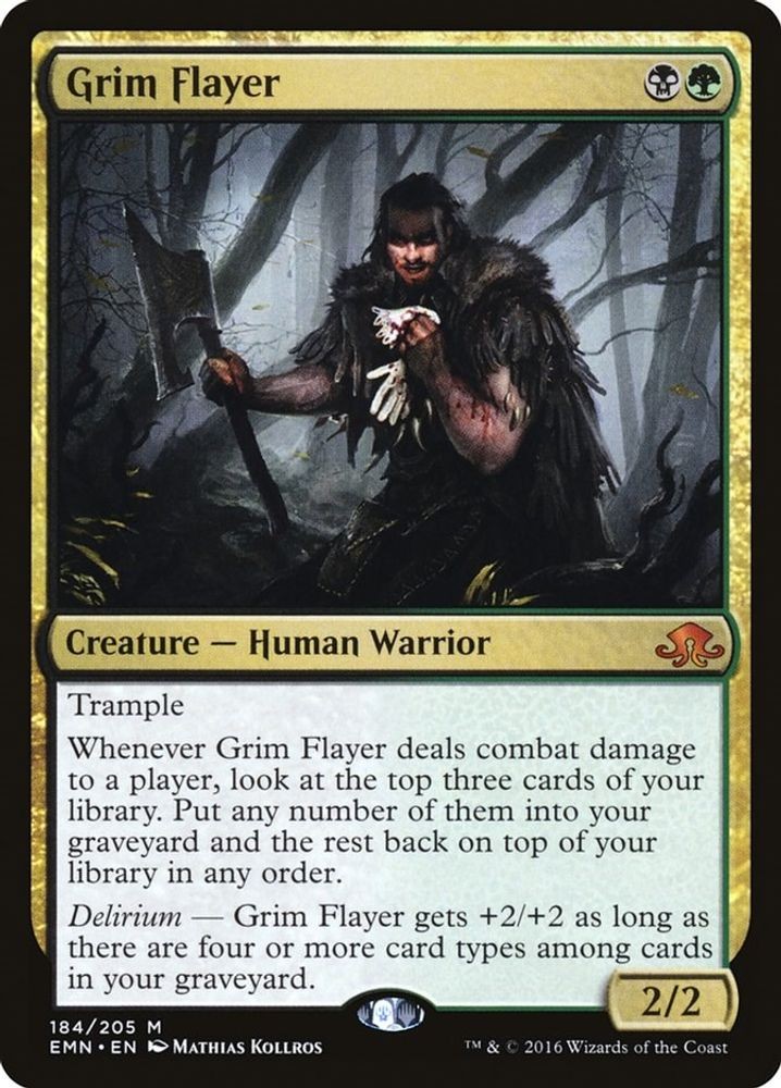 2016 Magic: The Gathering: Eldritch Moon - Grim Flayer (#184, M, Lightly Played)