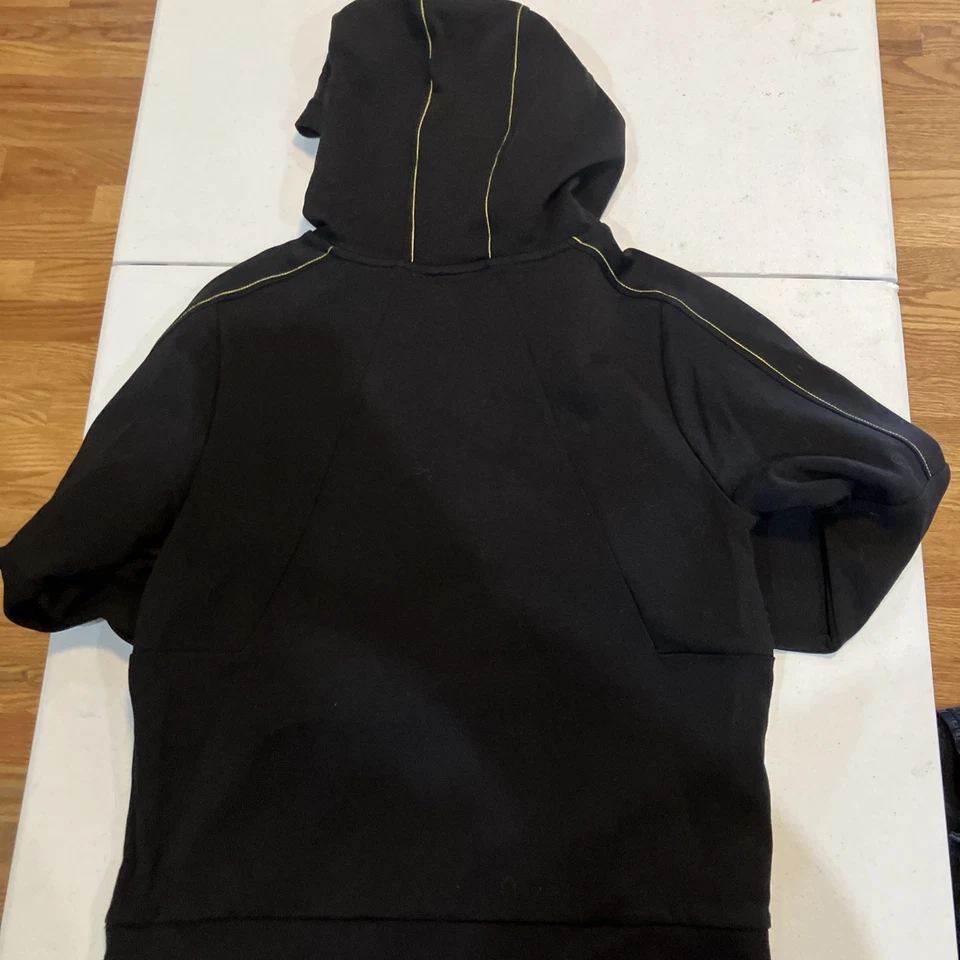 Hugo Boss Boys Hoodie Gold On Black  Size 12 Cotton Blend.  NWOT. - Image 4 of 4