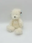 Jellycat Blizzard Bear Plush Angola Furry Fuzzy white London Stuffed Toy Tag 12"