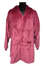 The Comfy Women's Dream Full Zip Wearable Blanket Magenta