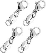 4 Stücke Kettenverschluss, Armband Halskette Extender Karabiner, Verlängerung