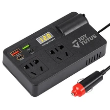 Car Truck Inverter 12V-24V to 220V with Smart Chip QC3.0 Fast Charging