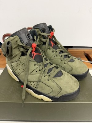 Size M10 - Nike Jordan 6 Retro x Travis Scott Mid Olive