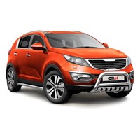 FrontbüGel FrontschutzbüGel FüR Kia Sportage 2010-2015 Mit Abe Edelstahl Silber