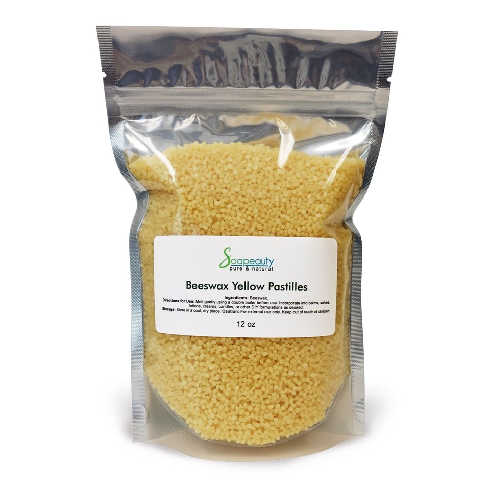 Yellow Beeswax Pastilles Beads 100% Pure & Natural for Lip Care, Body ...