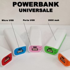 DI POWERBANK EMERGENZA PER UNIVERSALE CELLULARI 2600MAH 2600 POWER BANK zs