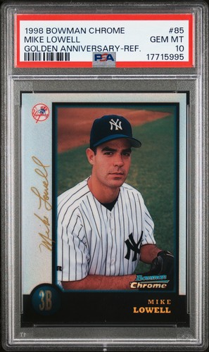 Mike Lowell [Refractor] #85 1998 Bowman Chrome Golden Anniversary card