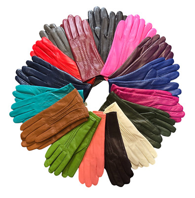 Neu Damen Premium Hochwertig Echt Super Soft Leder Handschuh Futter Warme Winter