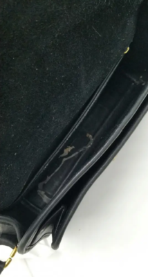 Coach Vintage Black Ridgefield Leather Crossbody w/ Turnlock 9812