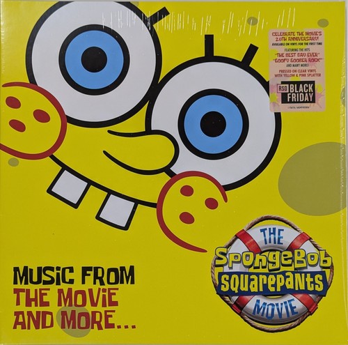 The SpongeBob SquarePants Movie SEALED LP Clear w/Yellow & Pink Splatter RSD