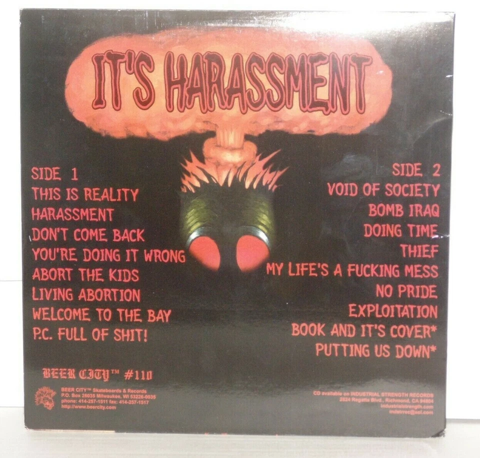 OPPRESSED LOGIC It's Harassment Purple Vinyl LP Plays Well 1999 Beer City #110 Foto 3 de 4