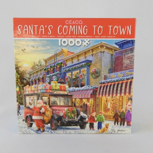 2022 Caeco Santa's Coming To Town 1000 Teile Puzzle Weihnachten Shopper Schnee Giordano - Bild 1 von 10