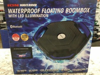 ion surf floating waterproof stereo boombox