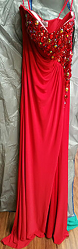 Red Pageant Homecoming gown Size 6 - Picture 1 of 8