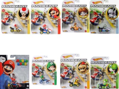 Mario Kart Assortment - 8 pieces  -  - Hot Wheels 1:64