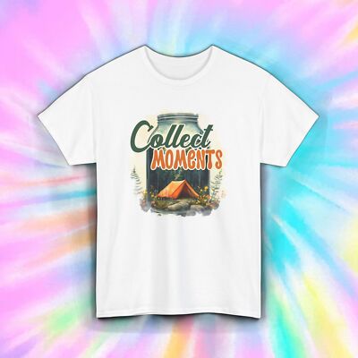 Collect Moments Shirt Camping Tent Jar Forest Adventure Nature Graphic S-5XL