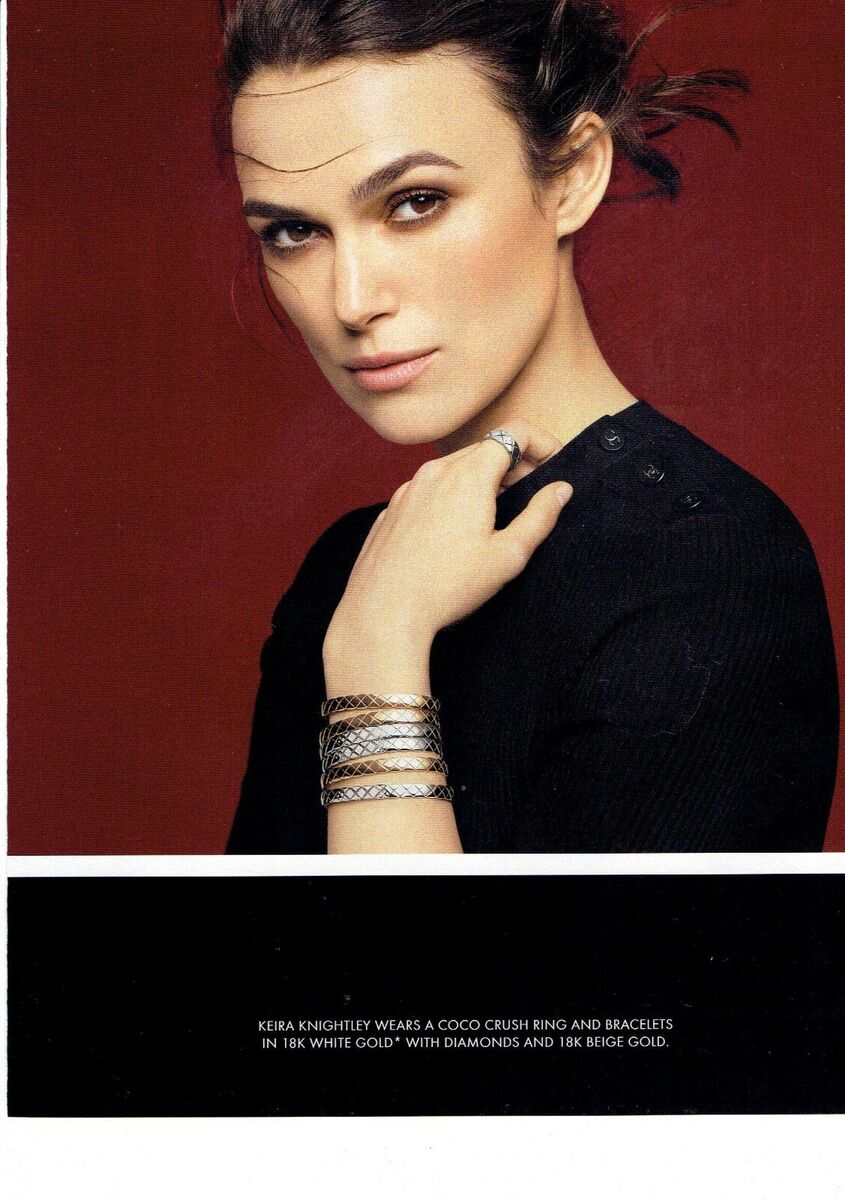 Chanel Jewelry Original Magazine Print Ad Advert Keira Knightley