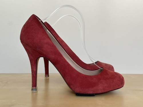 Joan & David Daerina Plum Suede Pumps Women's Size 10 M - Picture 7 of 10