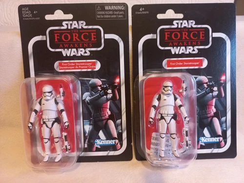 2 x Star Wars VC118 First Order Stormtrooper's.  1 x french bi release. Free sig
