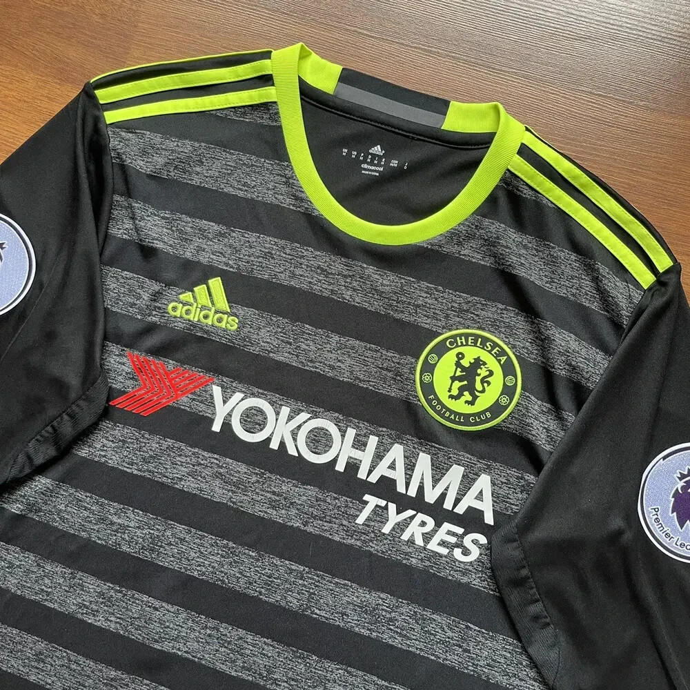 CHELSEA ADIDAS 2016/2017 FOOTBALL SOCCER AWAY JERSEY #10 HAZARD