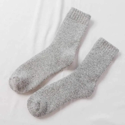 Thick Wool Socks Men, Soft Thermal Lamb Wool Knitted, Fuzzy, Breathable, 6-Pair - Picture 8 of 14
