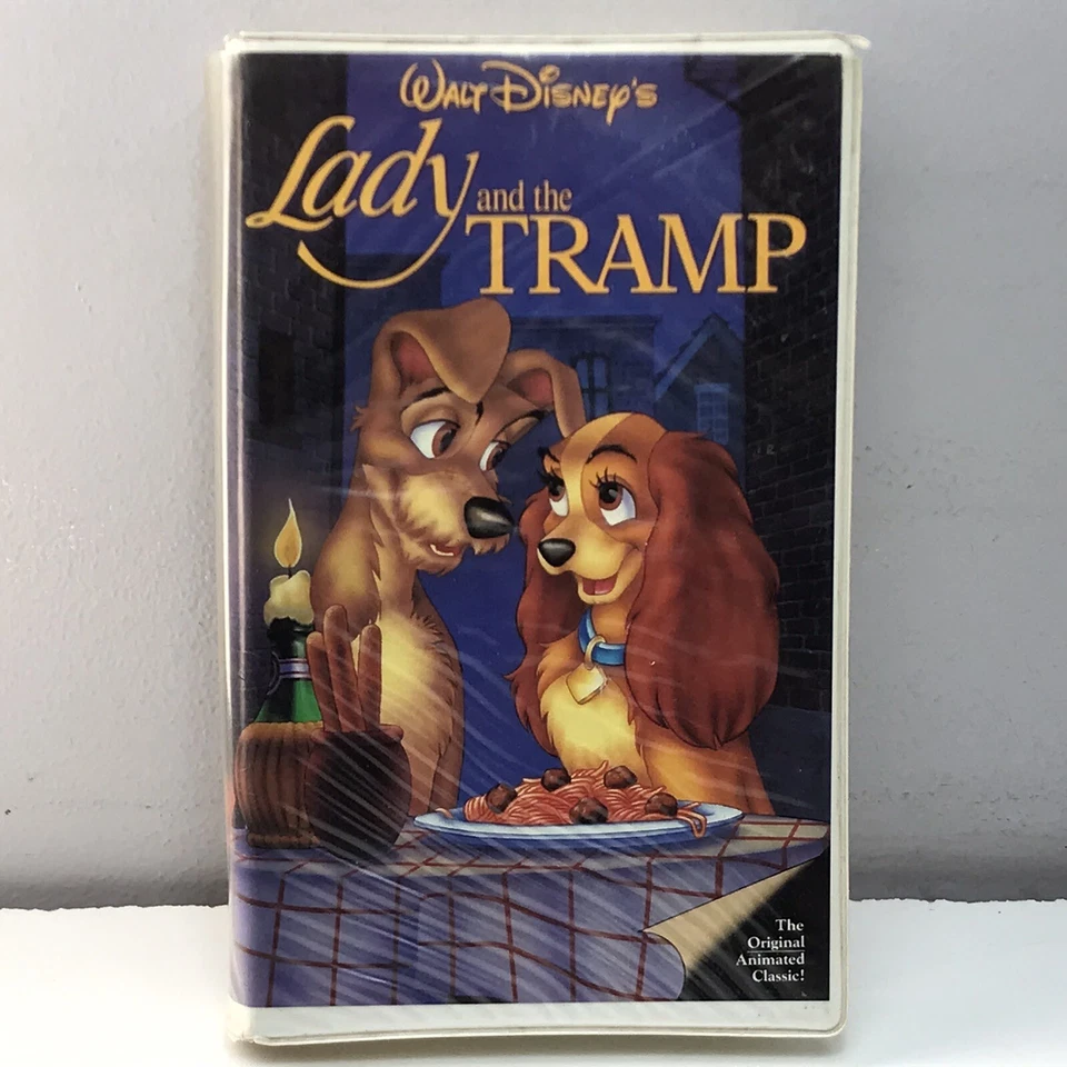 Lady and the Tramp VHS Disney Video Tape Black Diamond Classics VTG Clamshell - Image 3 of 4
