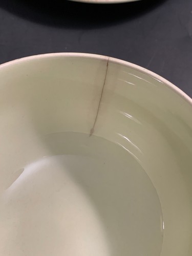 Vernon Kilns Raffia 4 Cups & Saucers Celadon Green Mid Century Modern California - Picture 4 of 12