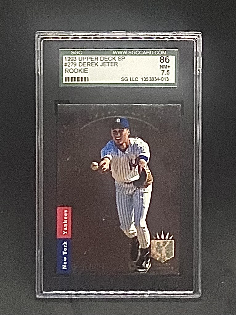 1993 Upper Deck Sp #279 Derek Jeter Rookie Card ~Graded SGC 86 NM+