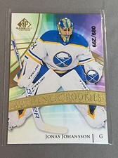 2020 SP Game Used Authentic Rookies Golden Burst /299 Jonas Johansson Rookie RC
