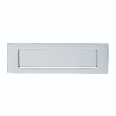 Briefkastenplatte Satin Chrom - Nagelneu