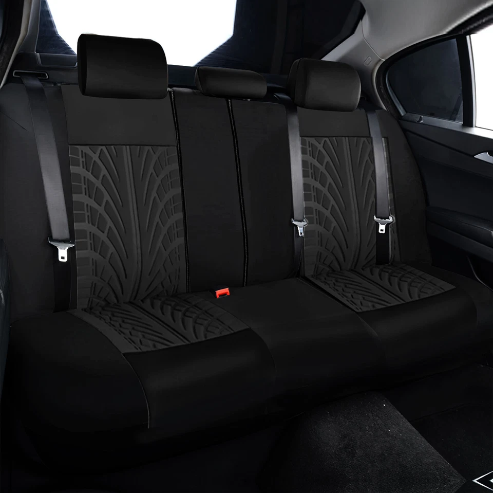 Black Premium Cloth 5 Seats Cover Auto Seat Covers for Nissan Full Set Car Cover Foto 4 de 4